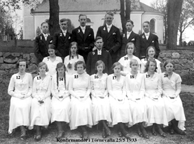 Konfirmander 1933.